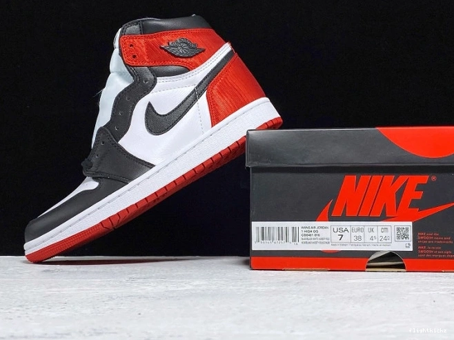 Retro Toe CD0461-016 High Air 1 Black Jordan Satin 0707